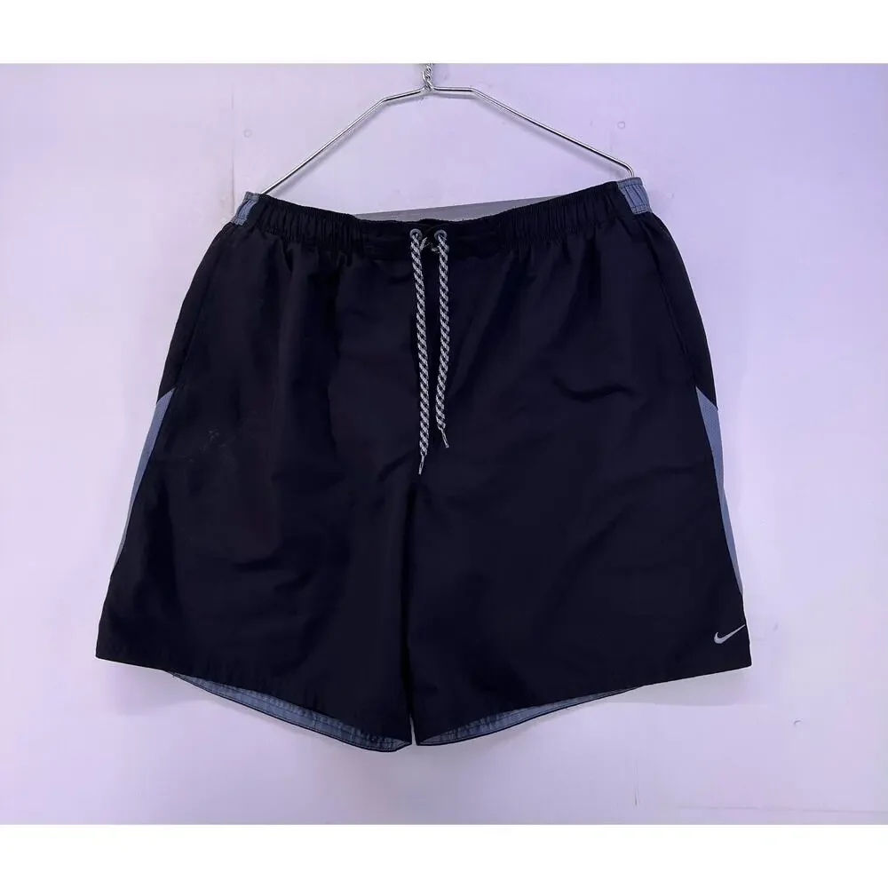 Vintage 20’s Nike Black And Gray Shorts Size 2XL Swimwear
